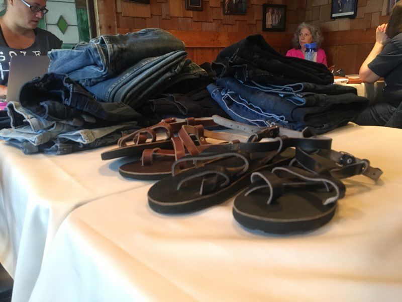 Donated jeans